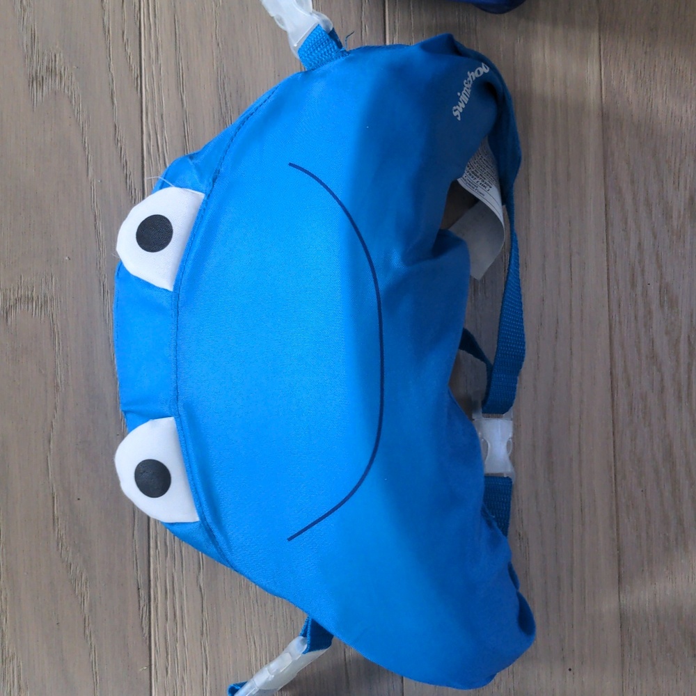 Aqua Leisure Swim School Animal floaties Aid Puddle Jumper Toddler Blue - Picture 2 of 6